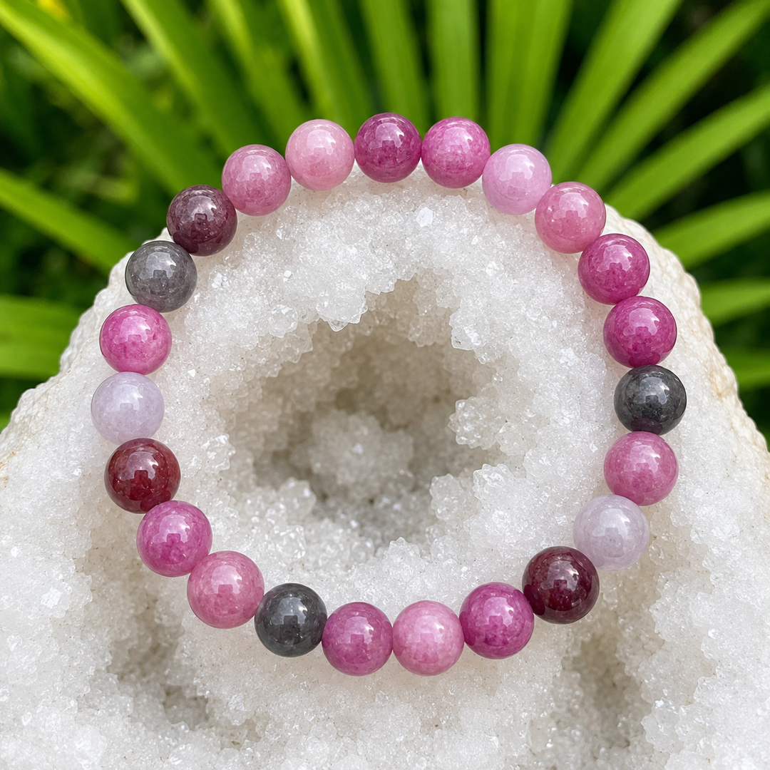 Bracelet Berry Quartz 8mm Beads