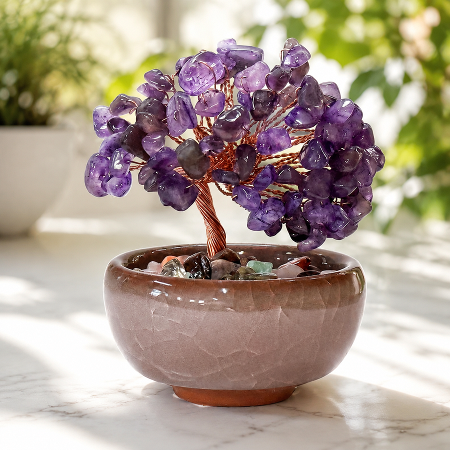 Bonsai Tree Amethyst Chip 8.0 cm | Carpe Diem With Remi
