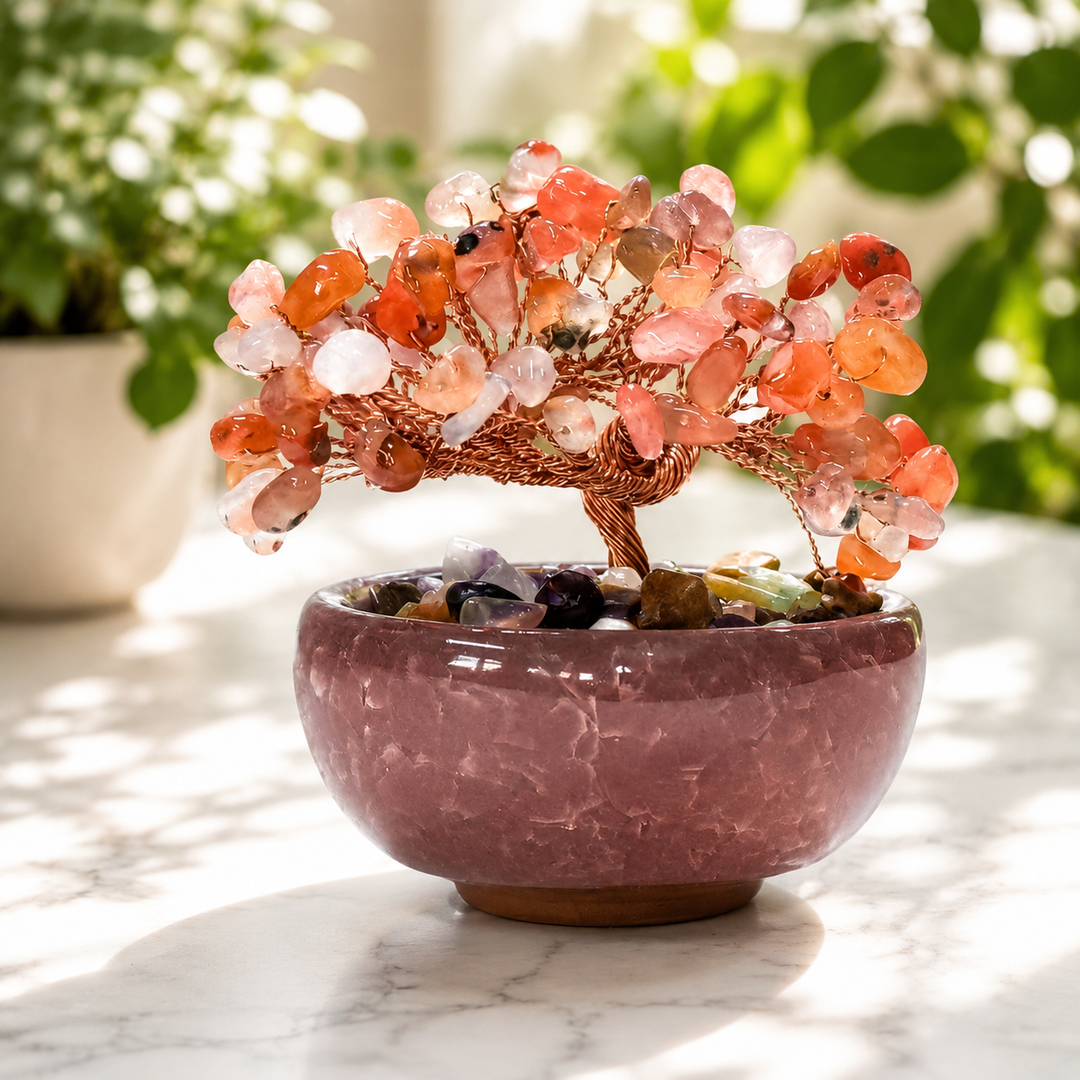 Bonsai Tree Carnelian Chip 8.0 cm | Carpe Diem With Remi
