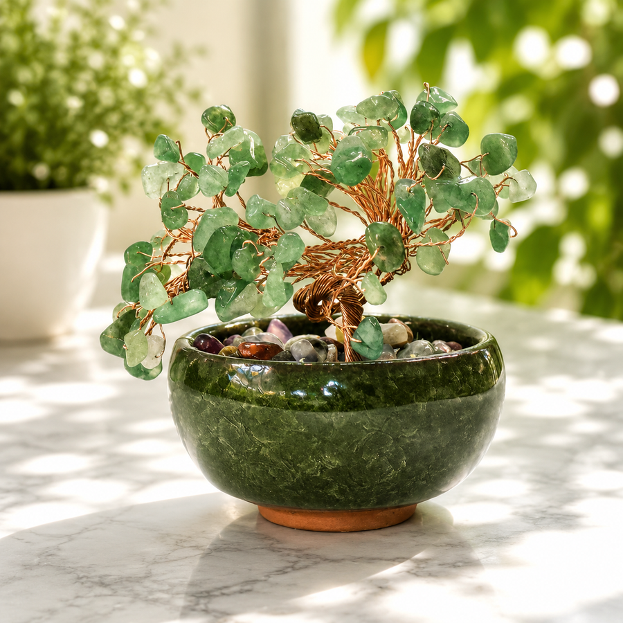 Bonsai Tree Green Aventurine Chip 8.0 cm | Carpe Diem With Remi