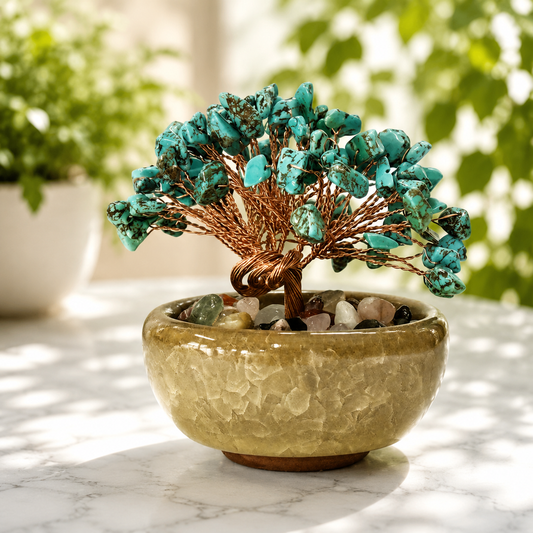 Bonsai Tree Turquoise Chip 8.0 cm | Carpe Diem With Remi