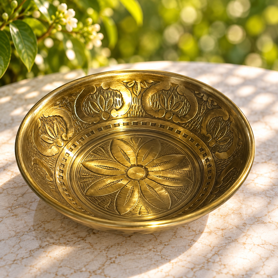 Bowl Brass Finish 15 cm - Instore Only