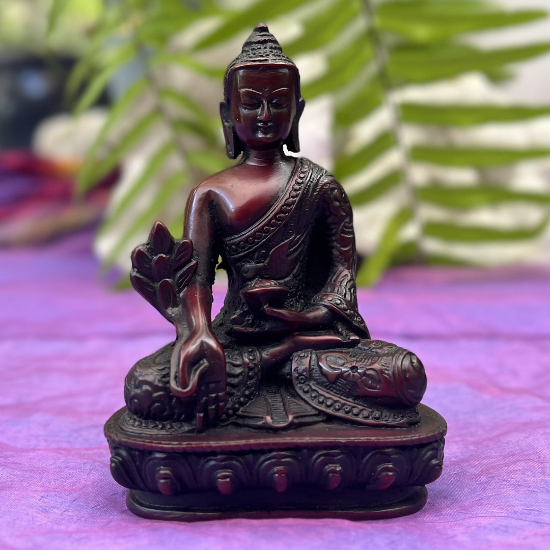 Medicine Buddha Statue Resin 14 cm