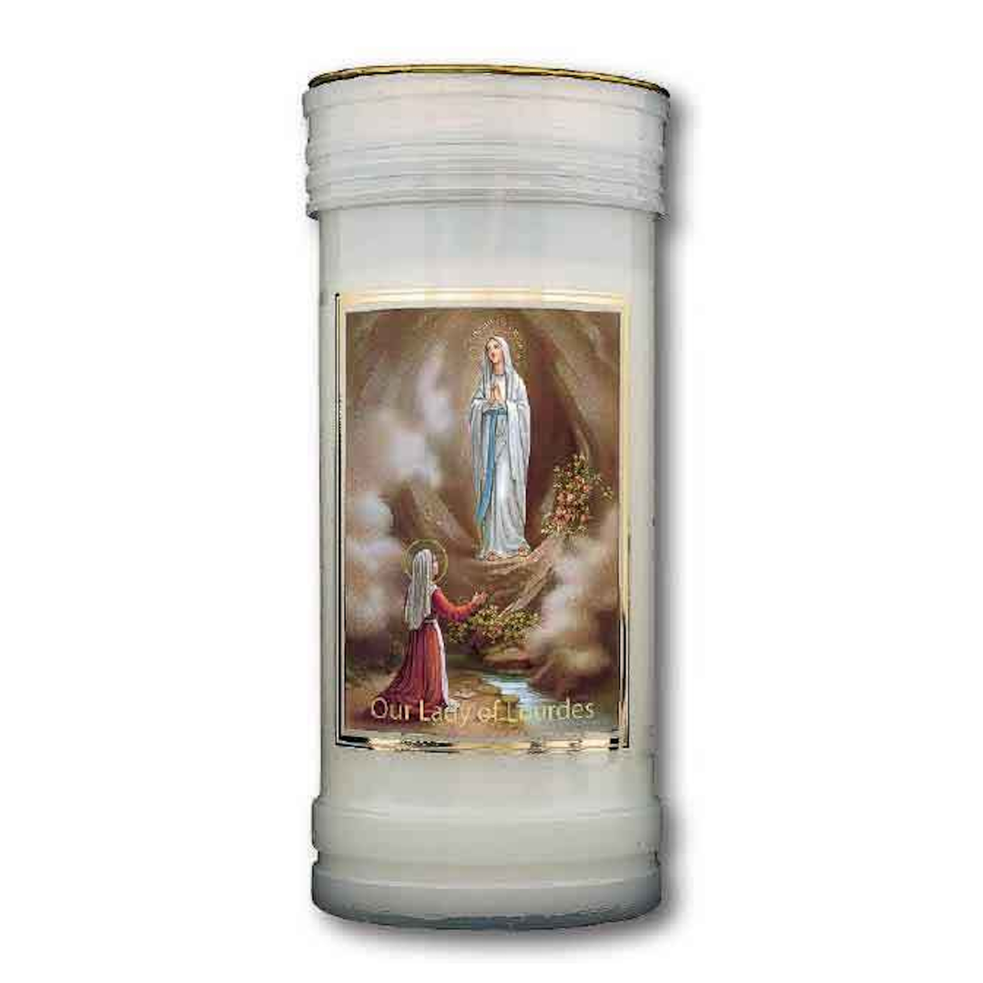 Candle Devotional Our Lady of Lourdes 70 Hrs