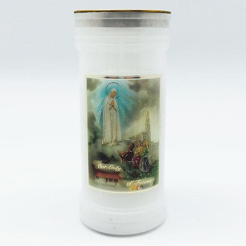 Candle Fatima Devotional 16 cm