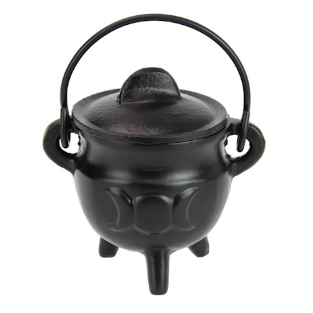 Cauldron Cast Iron Triple Moon 10 cm | Carpe Diem with Remi