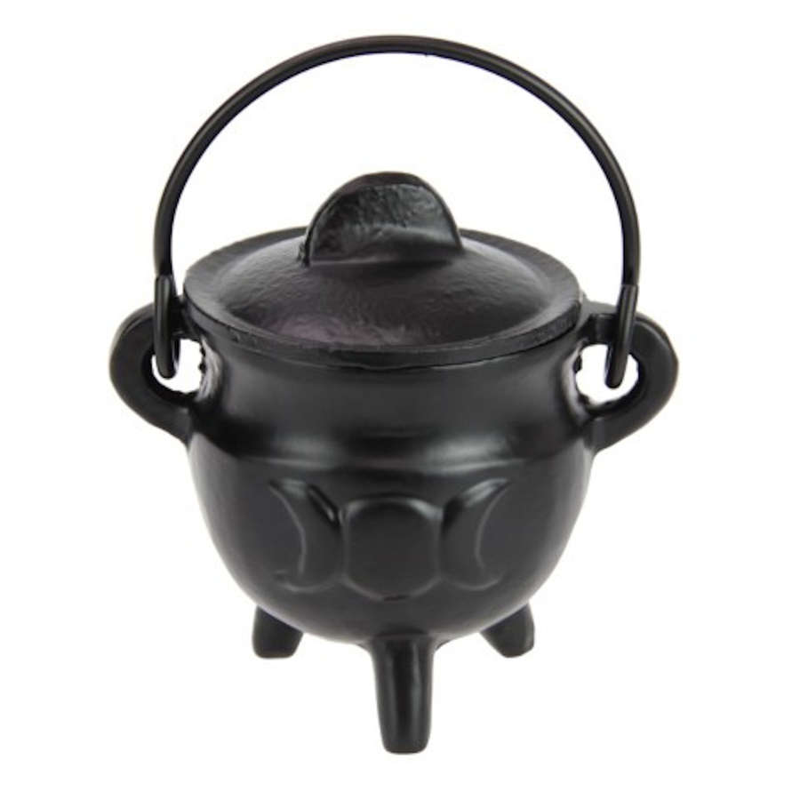 Cauldron Cast Iron Triple Moon 10 cm | Carpe Diem with Remi