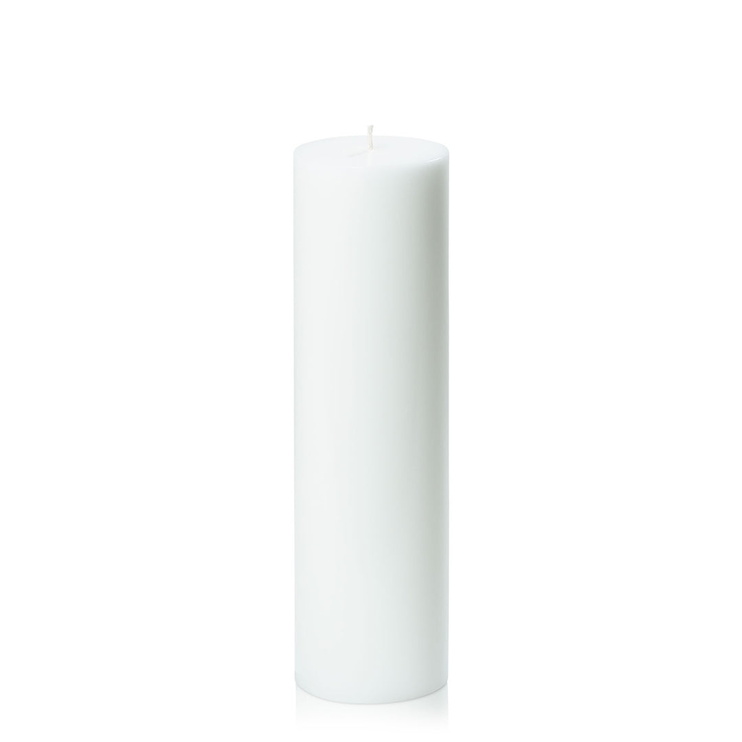Candle Pillar White 25 x 7 cm