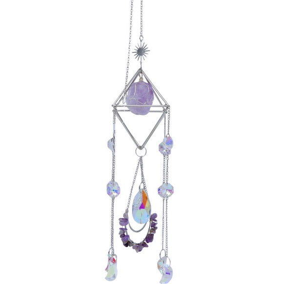 Suncatcher Pyramid Crystal Amethyst