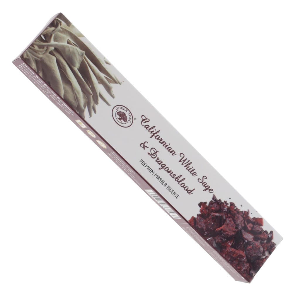 Green Tree Californian White Sage and Dragonsblood Incense 15g