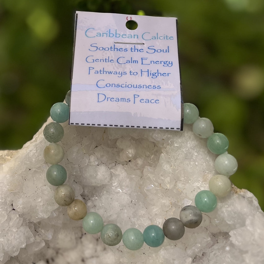 Bracelet Caribbean Calcite 8mm Beads