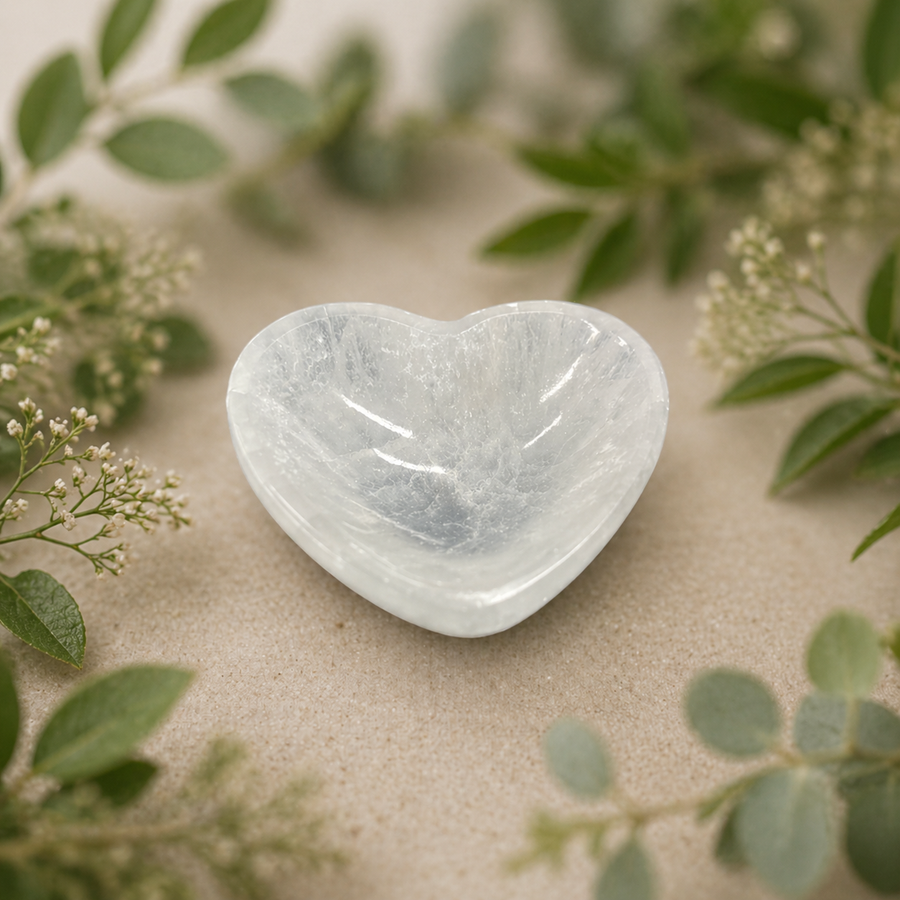 Heart Selenite 6cm - Instore Only | Carpe Diem With Remi