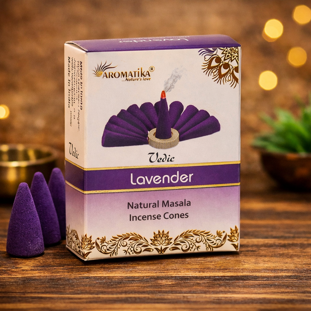Aromatika Lavender Musk Masala Dhoop Cones