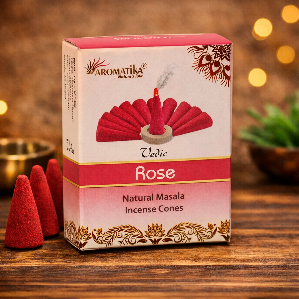 Aromatika Rose Masala Dhoop Cones