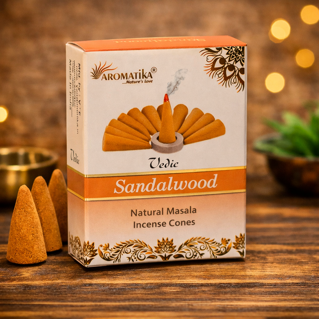 Aromatika Sandalwood Masala Dhoop Cones