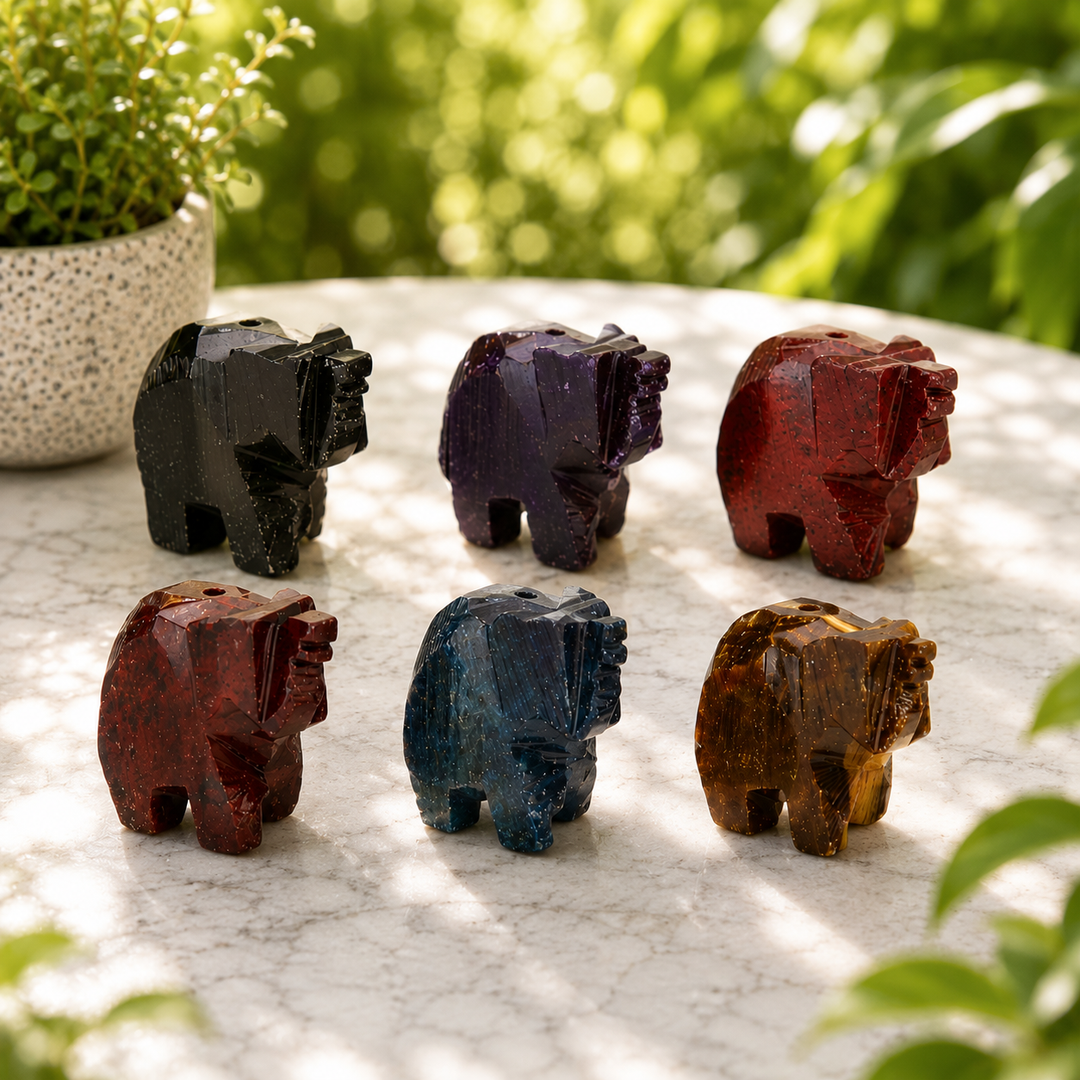 Incense Holder Elephant Soapstone - Instore Only