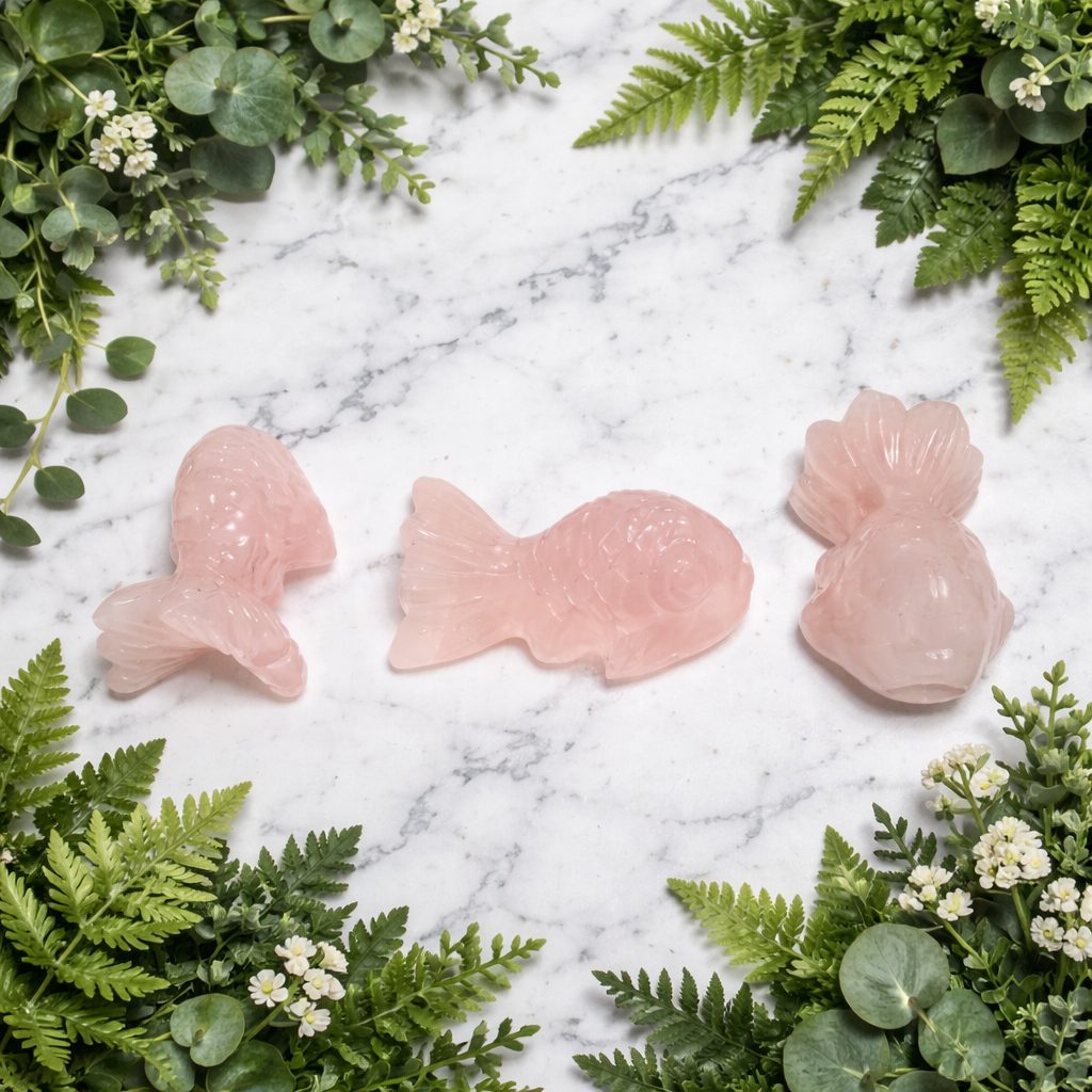 Goldfish Rose Quartz 4.0 cm