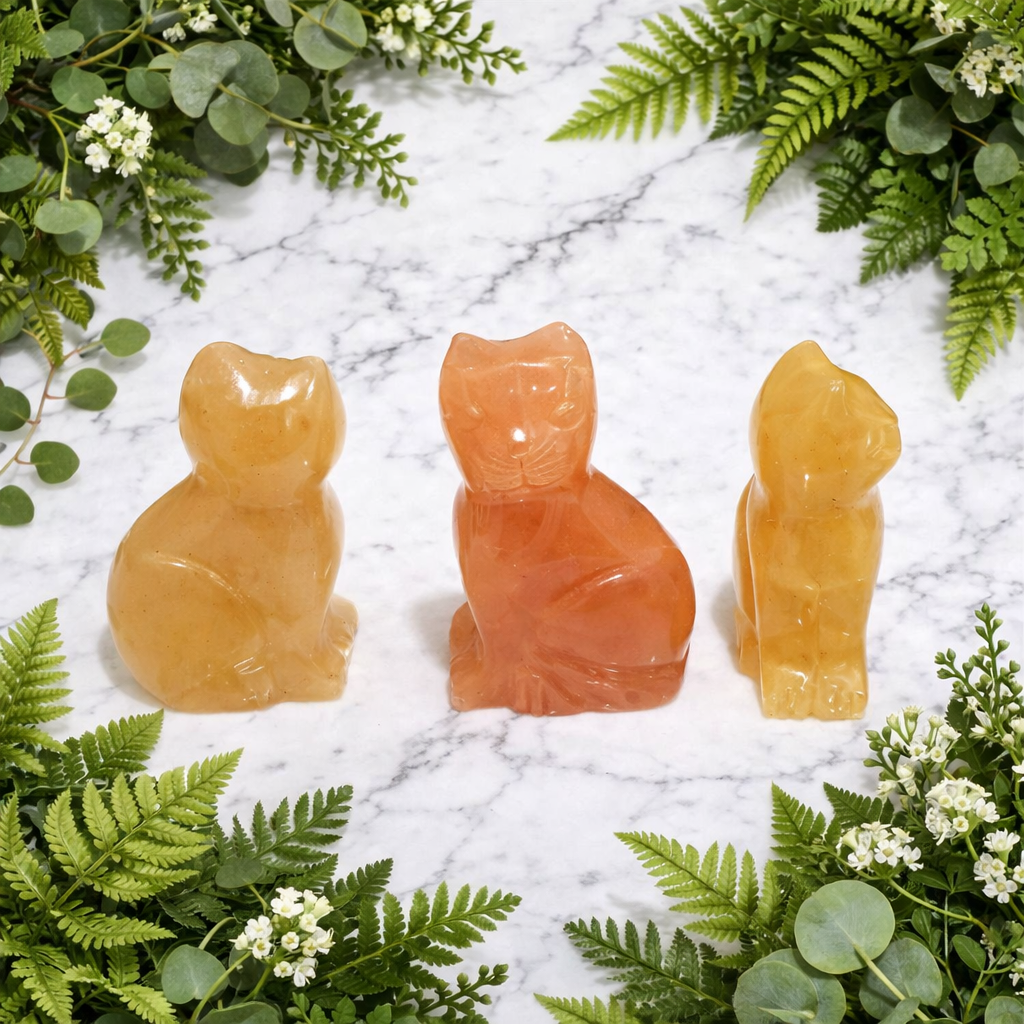 Cat Aventurine Yellow Regal 4.0 cm