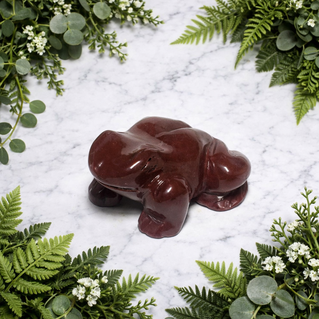 Frog Red Jasper 5.0 cm
