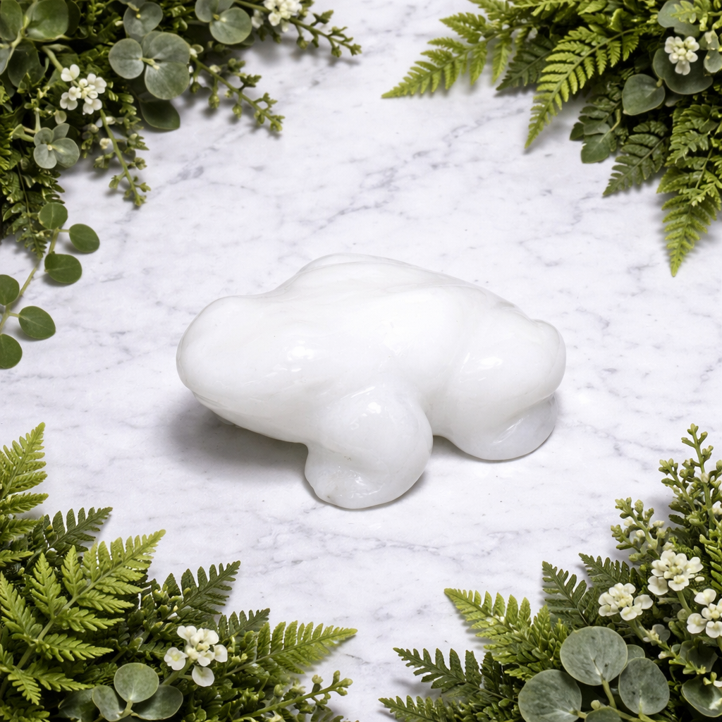 Frog Snow Quartz 5.0 cm