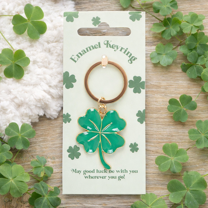 Keyring Lucky Four Leaf Clover