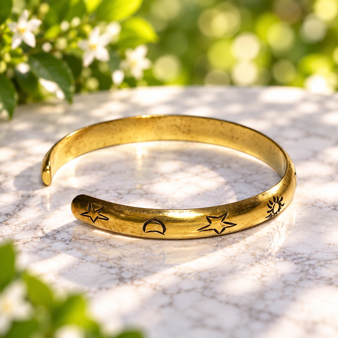Cuff Brass Copper Celestial