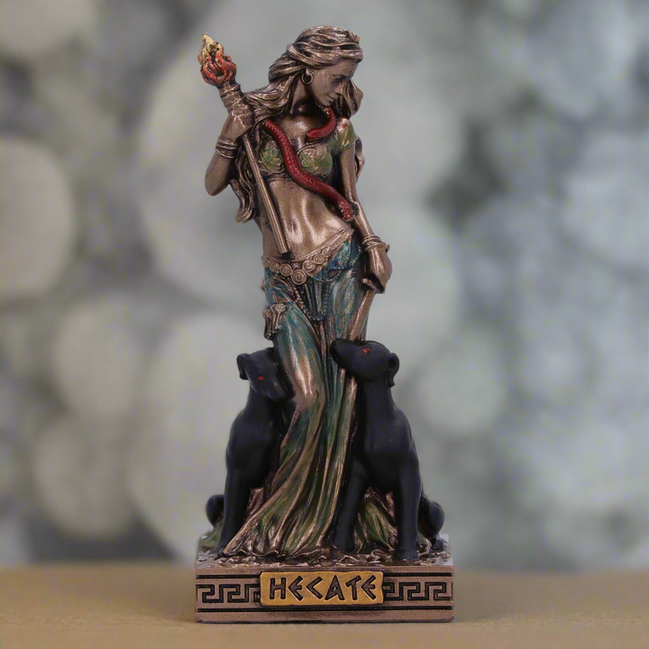 Hecate Moon Goddess Figurine Mini