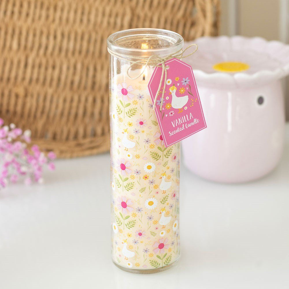 Candle Vanilla Daisy and Duck Tall 312g - Instore Only