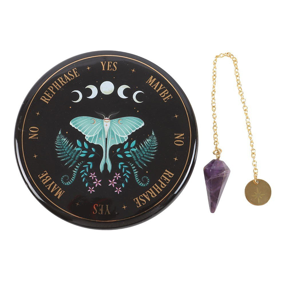 Pendulum Divination Kit Luna Moth
