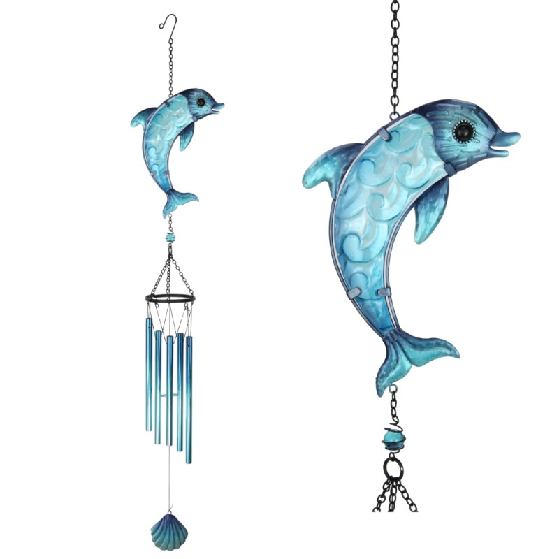 Windchime Dolphin Blue 100 cm