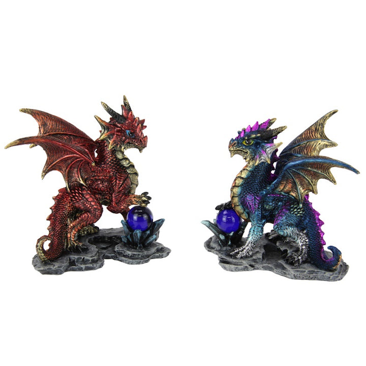 Dragon Coloured with Orb Assorted 15 cm