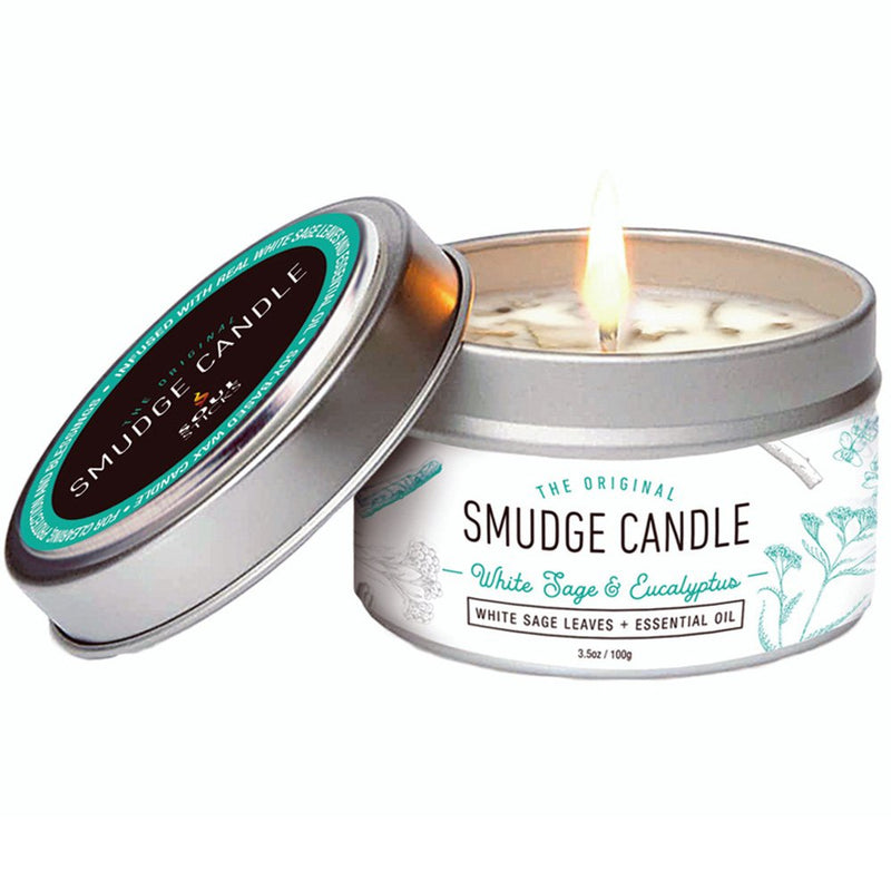 Smudge Candle White Sage and Eucalyptus
