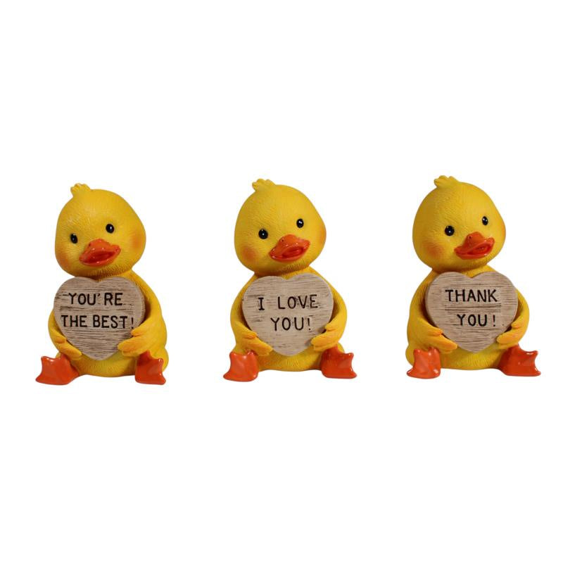 Duck Holding Heart