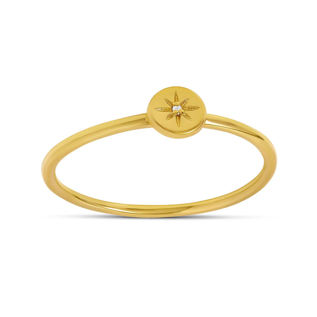 Ring Enchanted Light Dainty Gold Plated