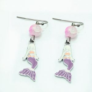 Earrings Mermaid Lilac Drop