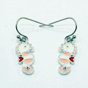 Earrings Seahorse Pink Mini