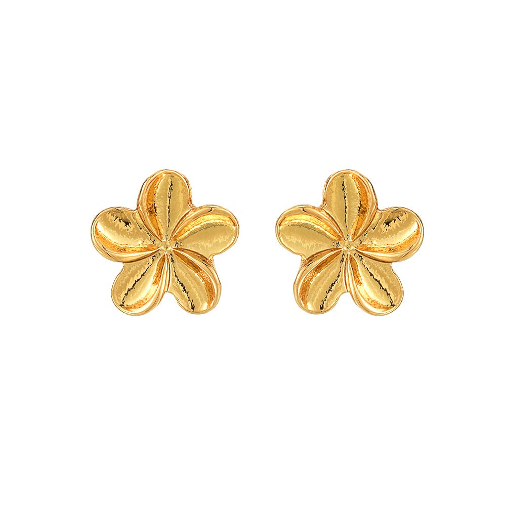 Earrings Gold Dainty Frangi