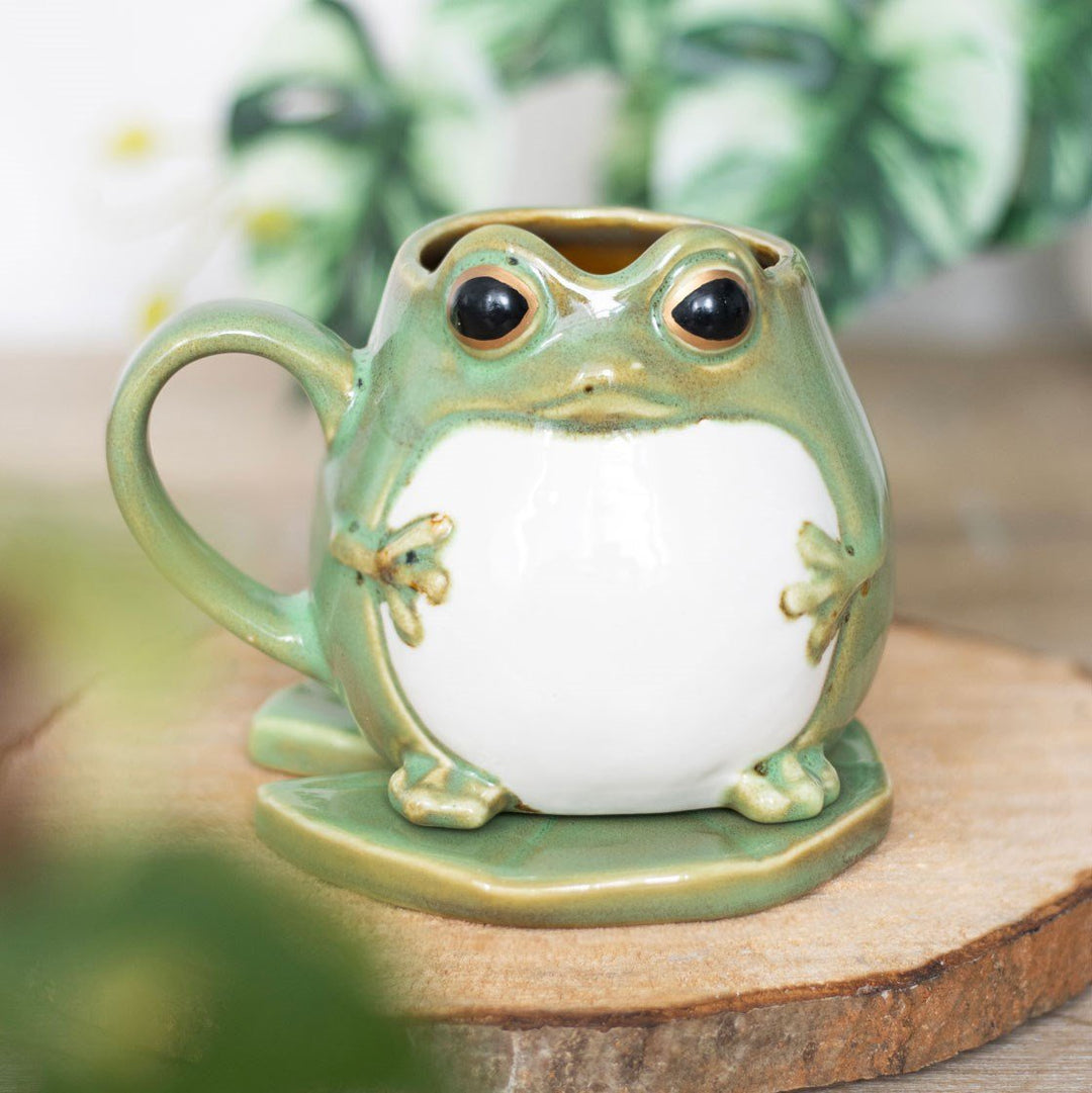 Mug and Saucer Frog on Lilypad