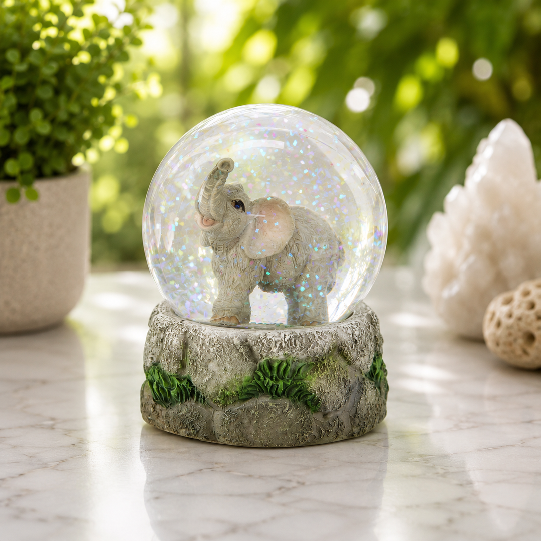 Water Globe Elephant 9 cm - Instore Only