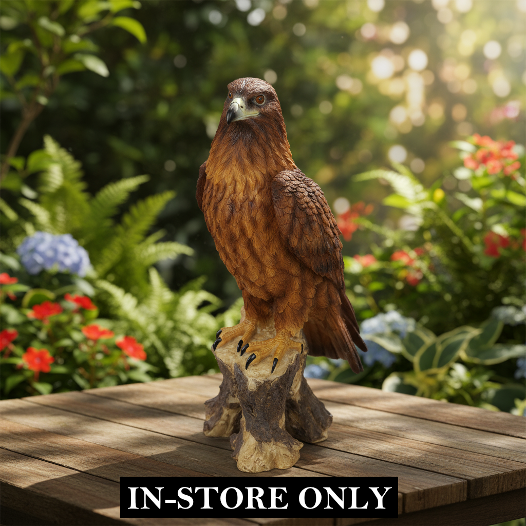 Eagle on Stump Statue 41 cm IN STORE ONLY
