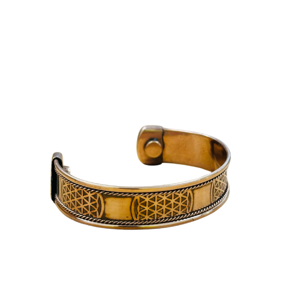 Bracelet Copper Wide Flower of Life | Carpe Diem with Remi