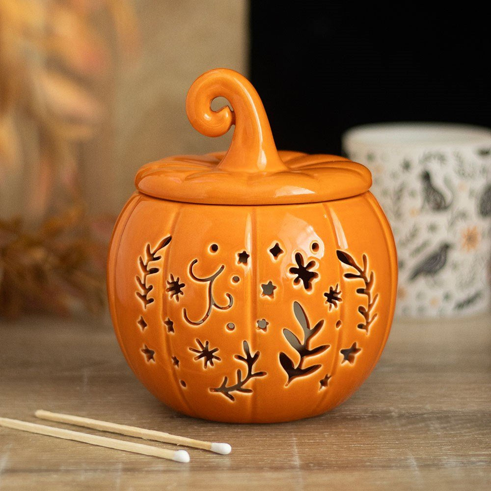 Oil Burner Wax Warmer Pumpkin Orange