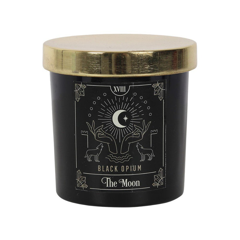 Candle Black Opium The Moon Tarot