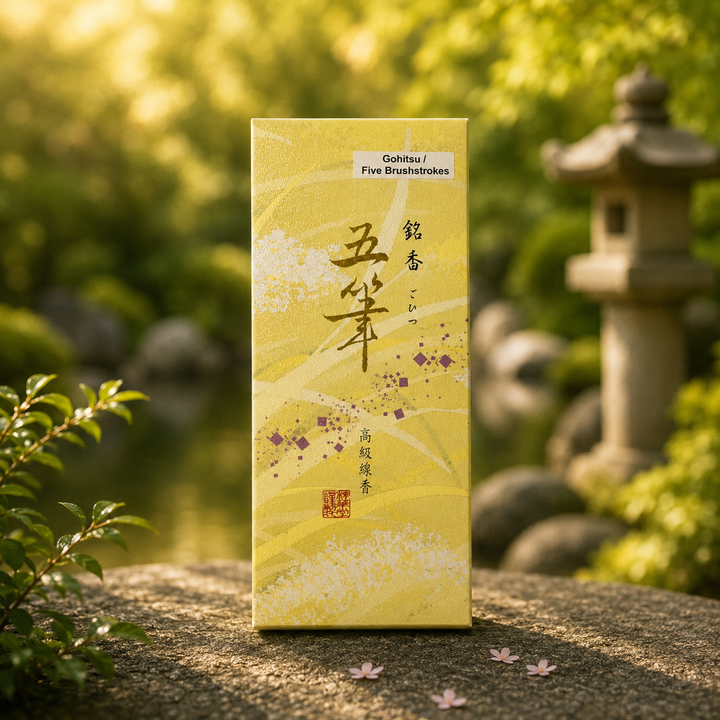 Japanese Gohitsu Five  Brushstrokes 60 Sticks | Carpe Diem With Remi