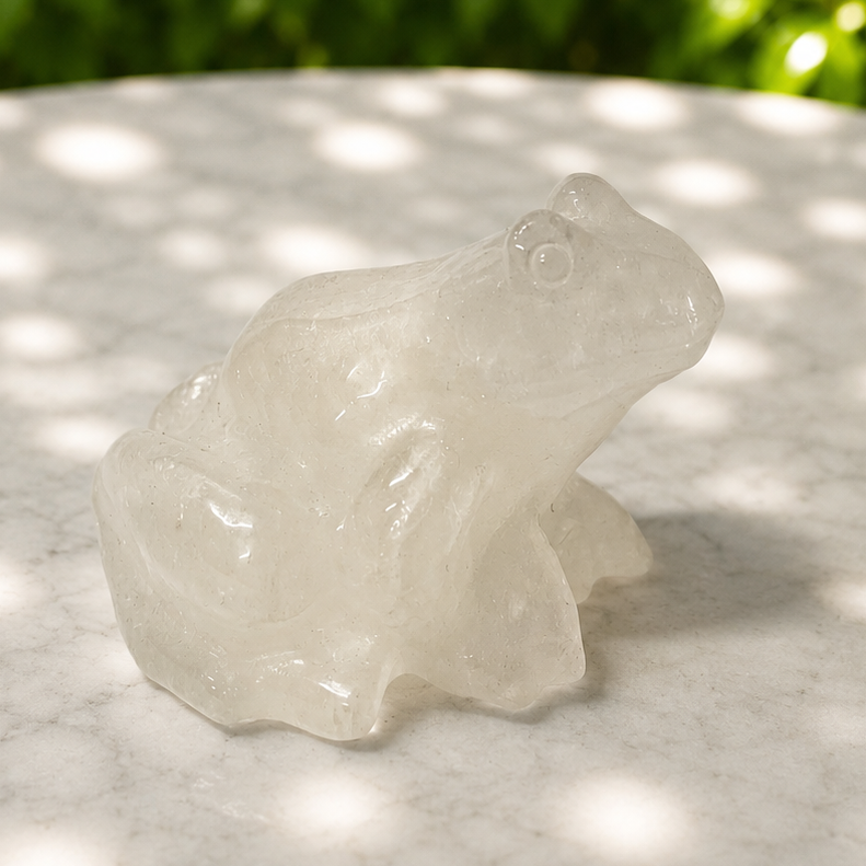 Frog Crystal Carving