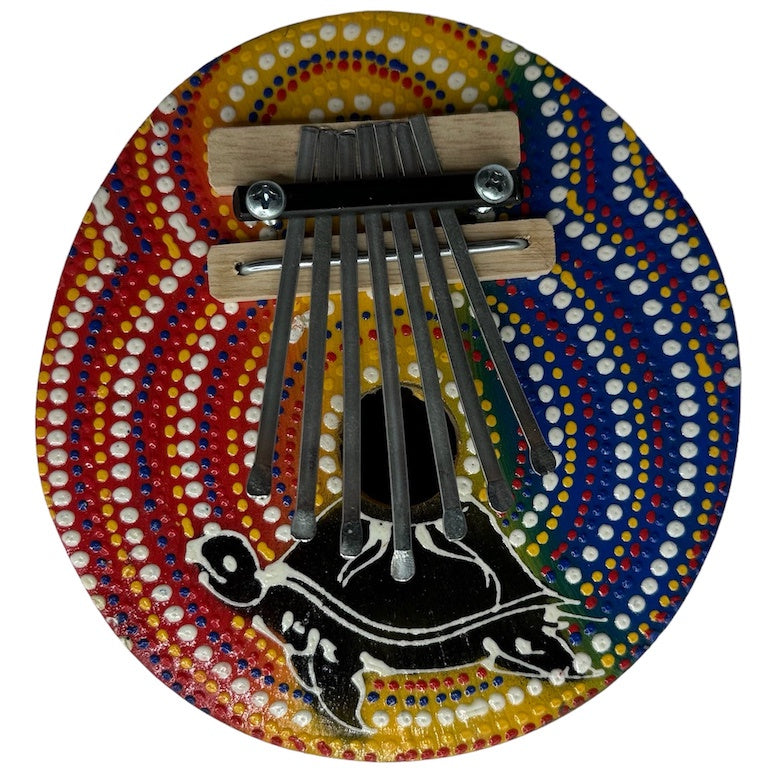 Thumb Piano Dot Painted Coconut