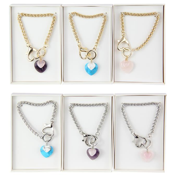 Bracelet Love Heart Chunky Chain