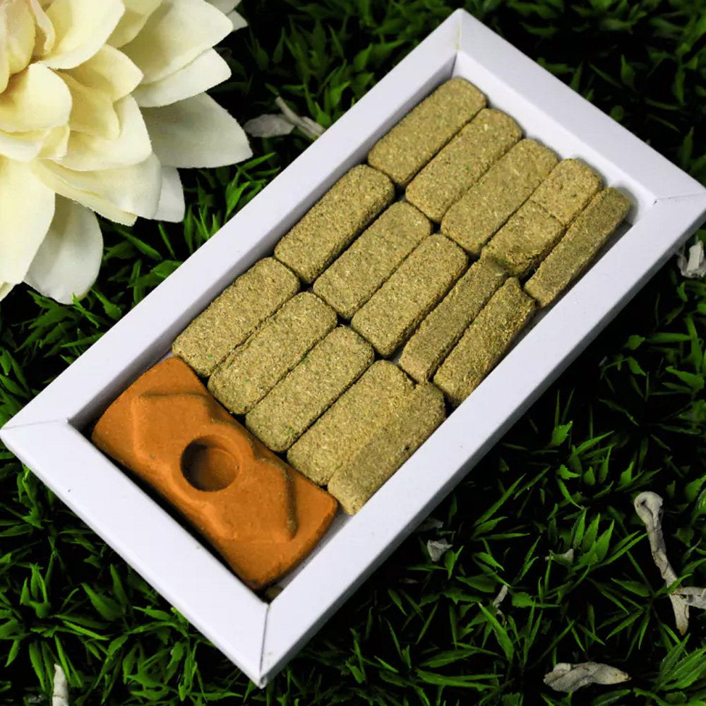 Green Tree White Sage Smudge Brick