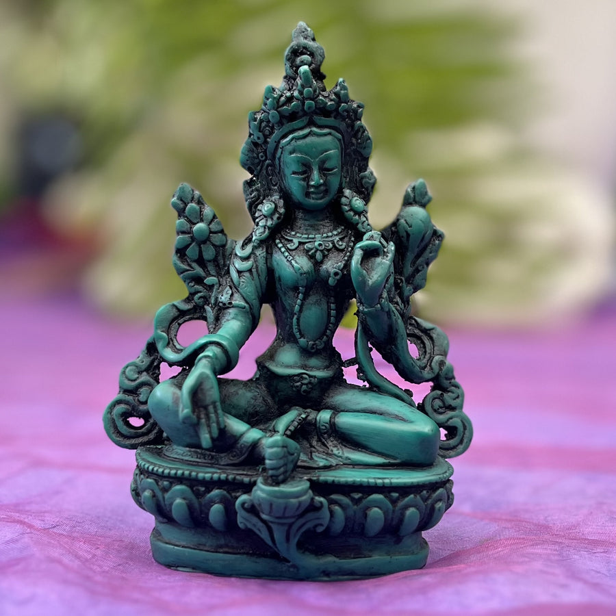 Green Tara Statue Resin | Carpe Diem with Remi