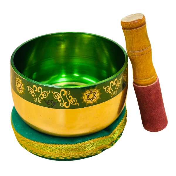 Singing Bowl Heart Green 12 cm | Carpe Diem with Remi